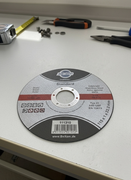 Trennscheibe 115x1 mm für Stahl,Metall,INOX und VA